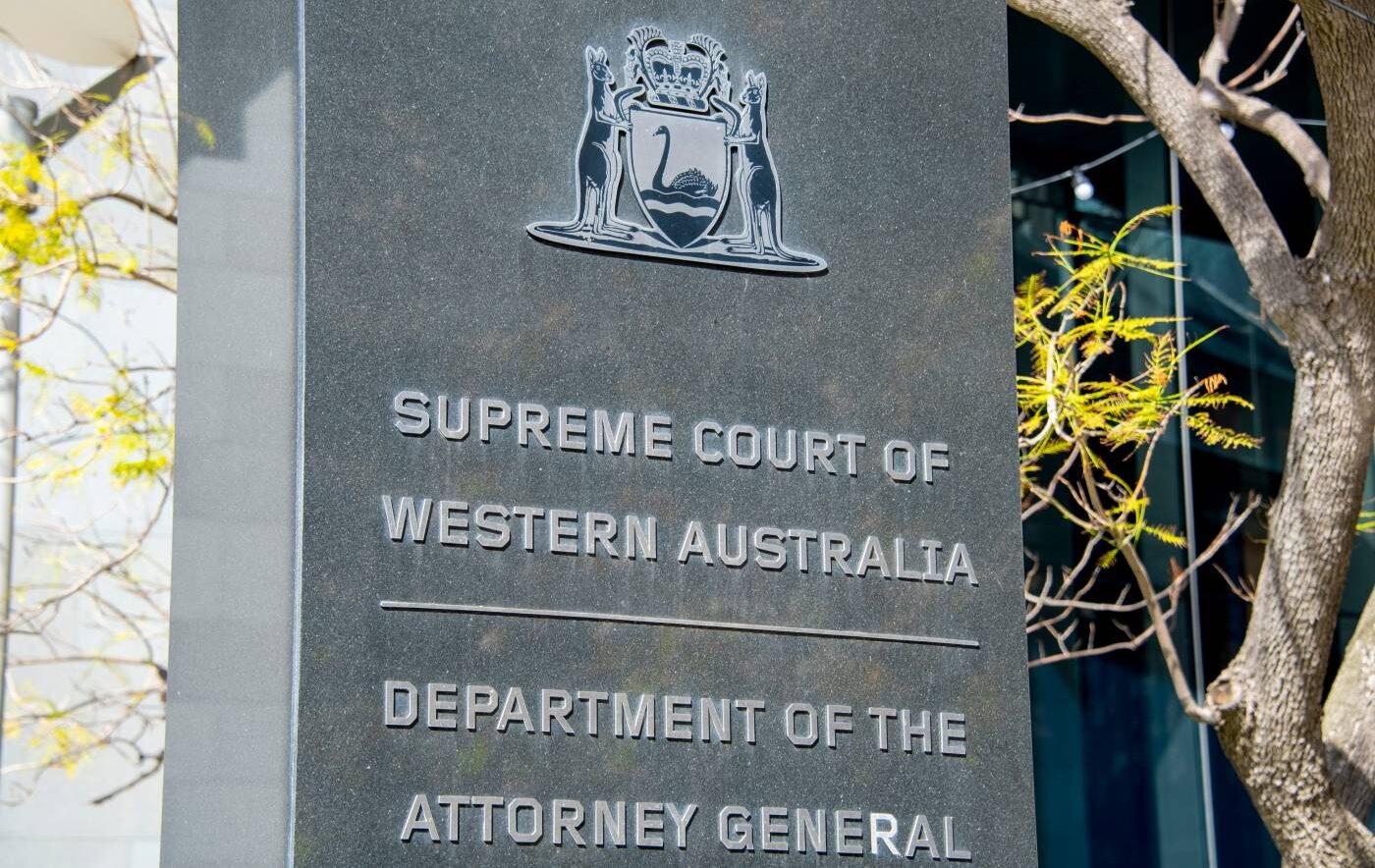 Supreme Court of Western Australia sign outside the courthouse, relating to SOPA deadlines and progress claim disputes