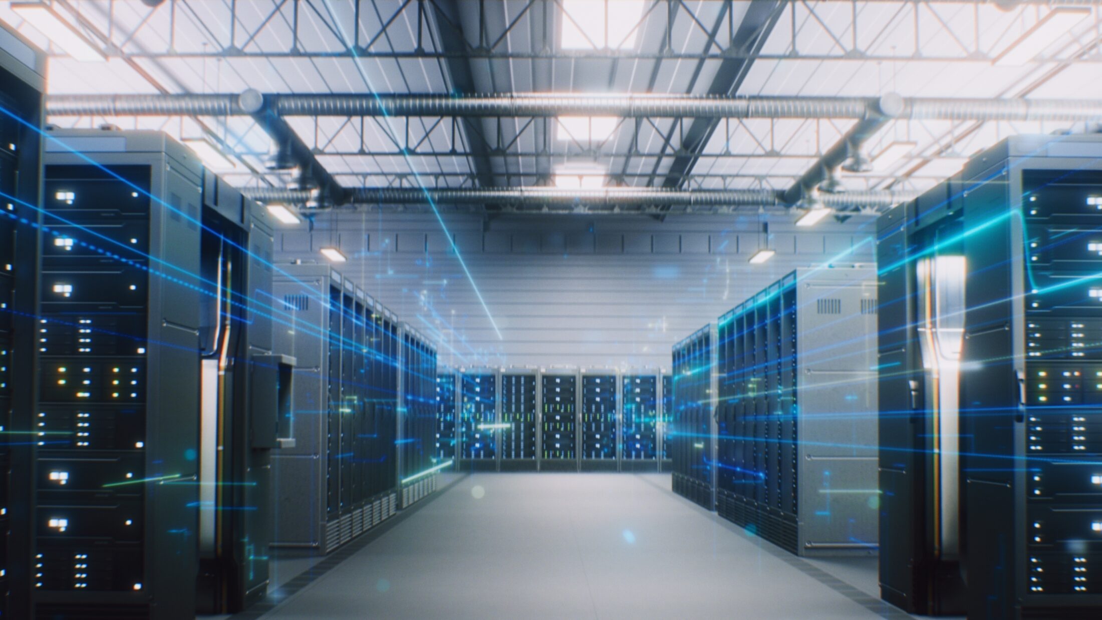 data centre server racks big storage